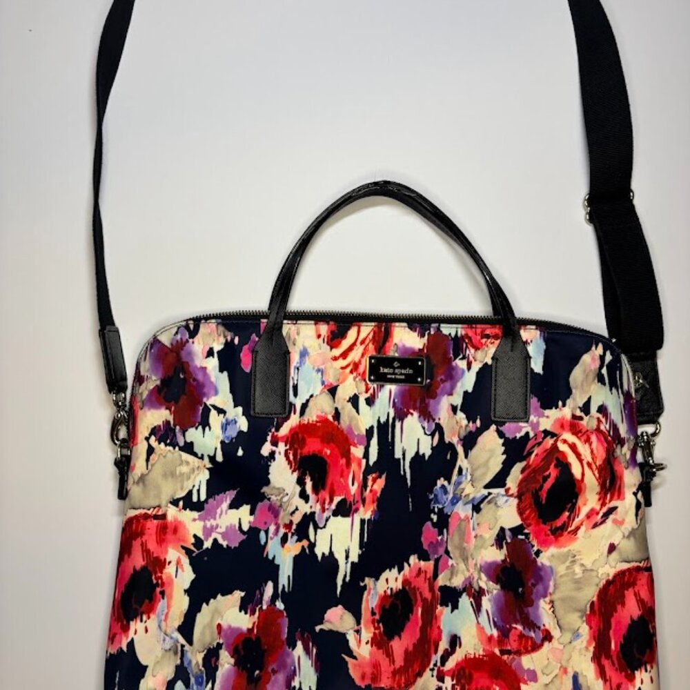Kate Spade Blake Avenue Deveney Laptop Bag, Hazy Floral.Multicolor - Picture 3 of 9